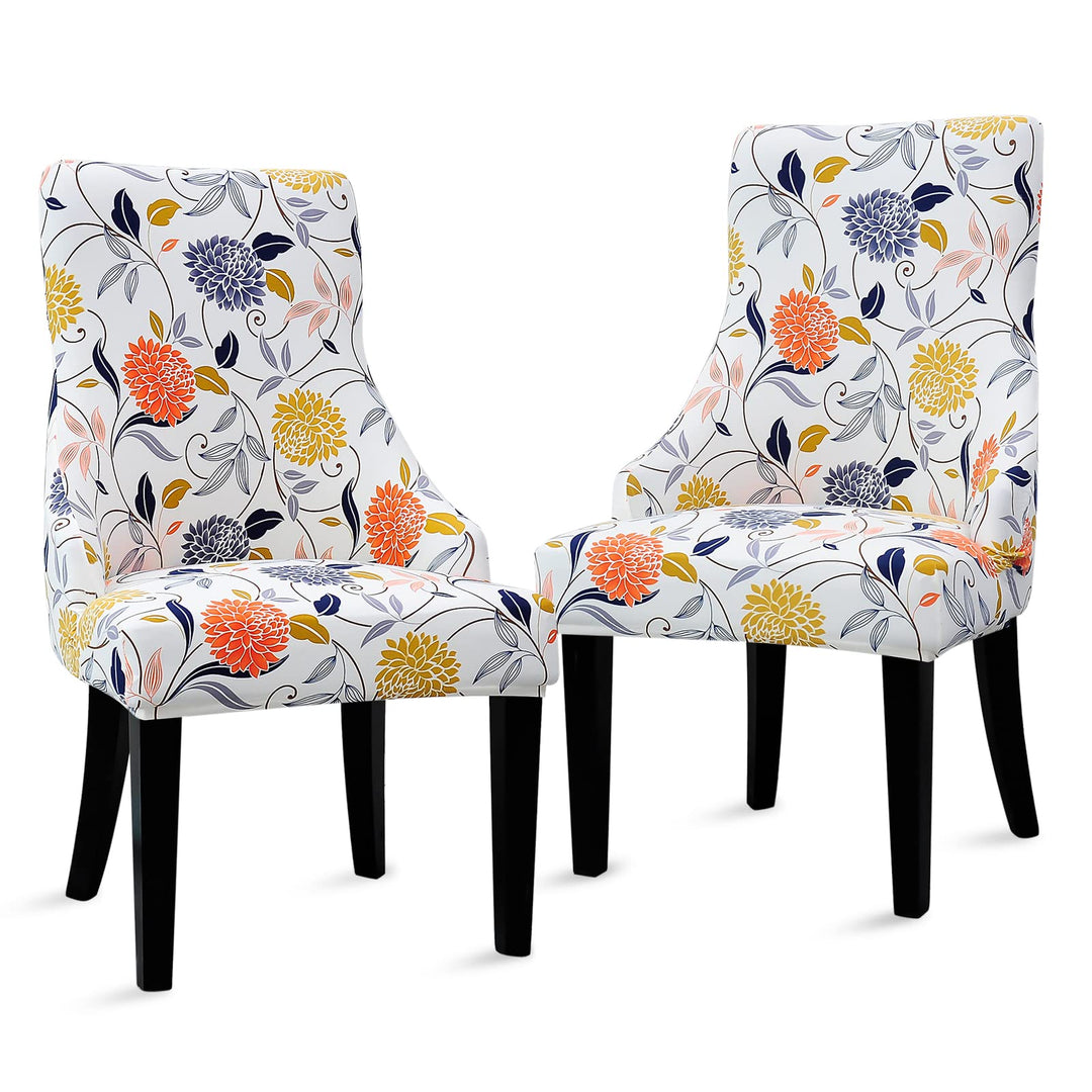 Liykimt Stretch Wingback Side Chair Slipcover with Arms