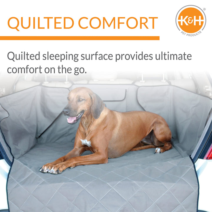 K&amp;H Pet Products Quilted Cargo Cover Gray Standard/Mid-Size Vehicle 54 Inches