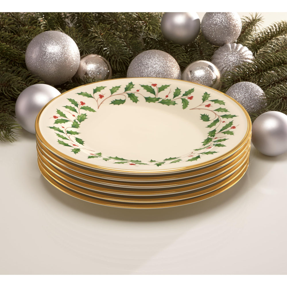 Lenox 146504000 Holiday 10.5 Dinner Plate, 1.65 LB, Red