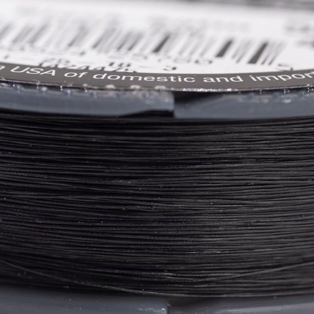 Fireline by Berkley – Micro-Fused Braided Thread – 6lb. Test, .006”/.15mm Diameter, 50 Yard Spool, Black Color – Super Strong Stringing Material for Jewelry Making and Bead Weaving