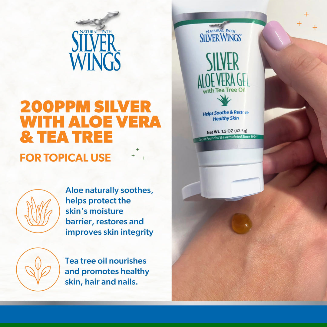 Natural Path Silver Wings 200ppm Silver with Aloe Vera 