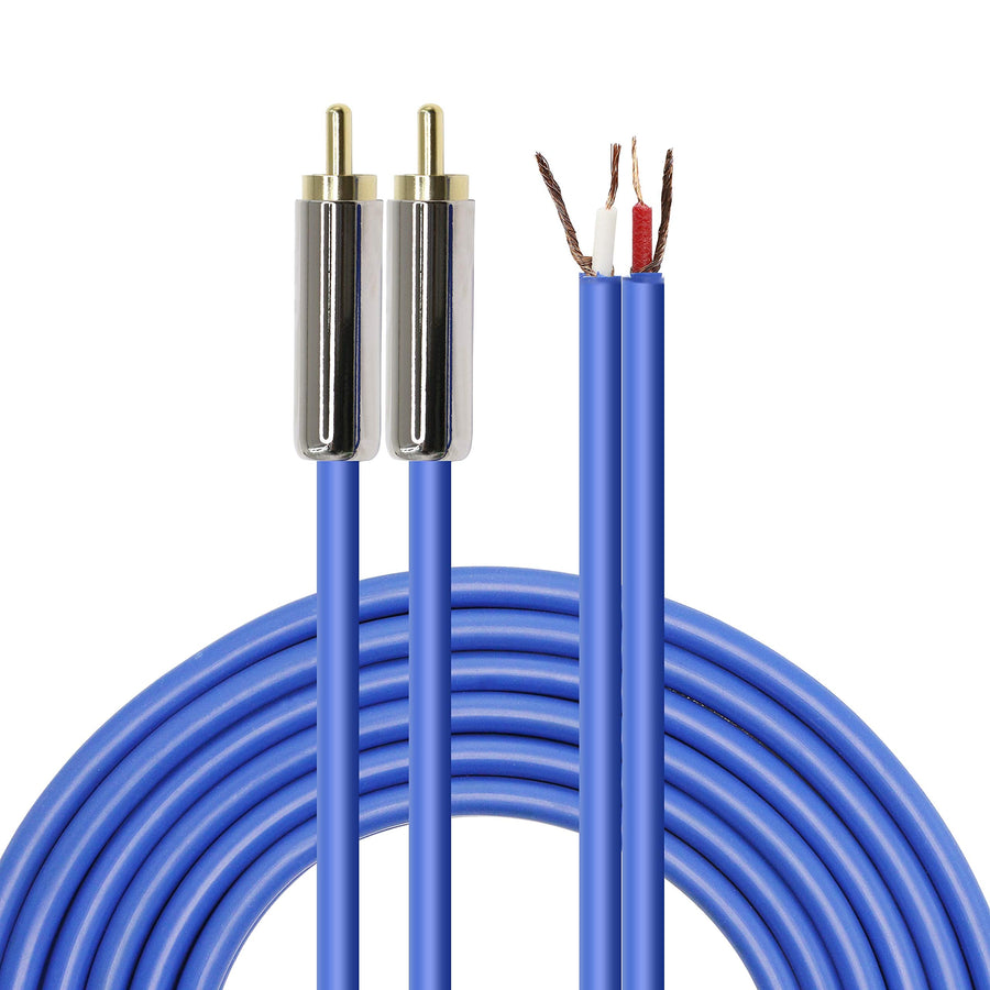 MEIRIYFA Speaker Cable to RCA Plug, 2RCA Speaker Wire B