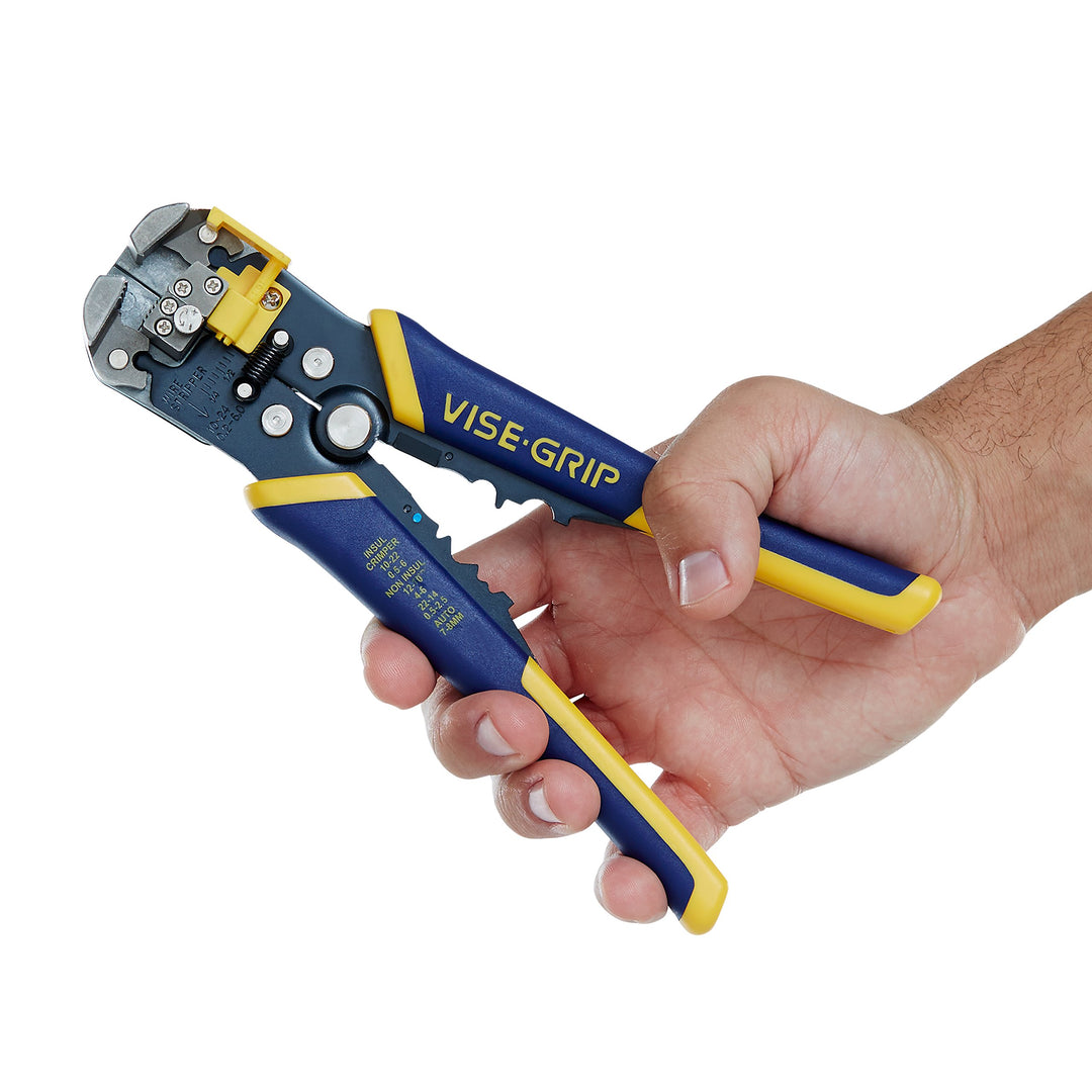 VISE-GRIP Wire Stripper, 2 inch Jaw, Cuts 10-24 AWG, ProTouch Grip for Maximum Comfort (2078300)