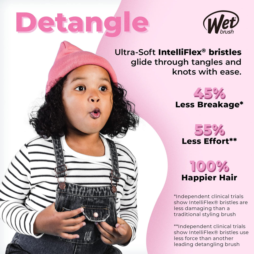 Original Detangler Hair Brush, Dusty Rose - All Hair Types - Ultra-Soft IntelliFlex Detangler Bristles Glide Through Tangles with Ease - Pain-Free Comb for Men &amp; Women