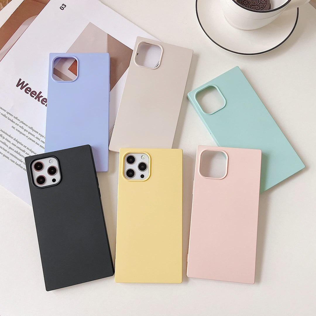 Rectangle Case Compatible with iPhone 11 - Silicone, Luxury, Slim, Matte, Soft Touch, Microfiber Lining, Fingerprint Resistant, Anti-Scratch, Shockproof - Antique White