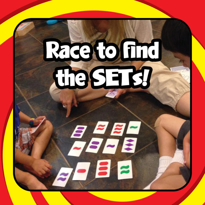 SET - The Family Card Game of Visual Perception - Race to Find The Matches, For Ages 8+,81 Cards, Rules included