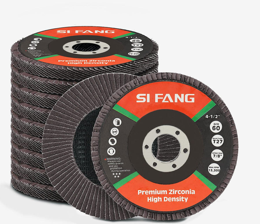 SI FANG 320 Grit Flap Discs 4 1/2 Inch Aluminum Oxide 1