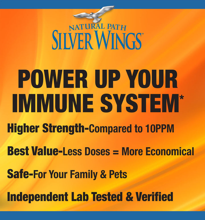Natural Path Silver Wings Colloidal Silver Liquid - Enh