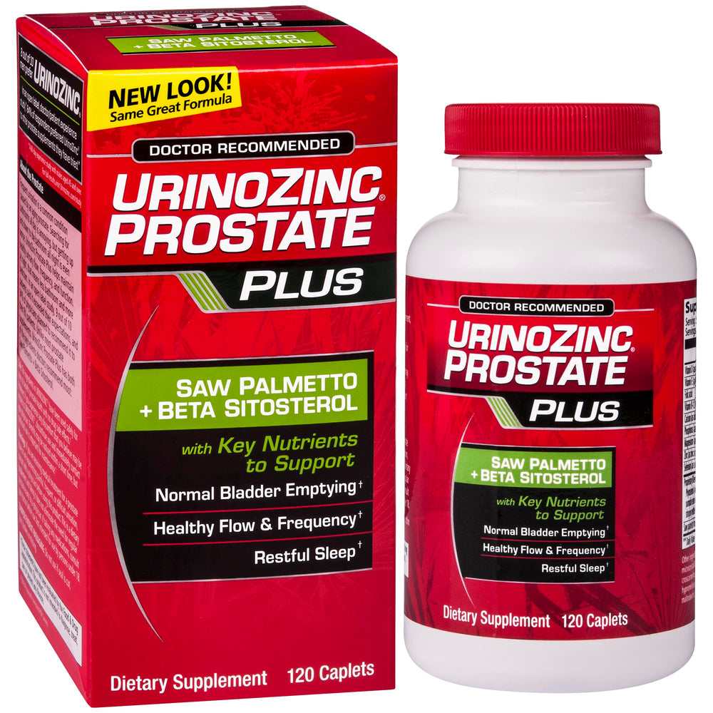 Prostate Plus, Saw Palmetto & Beta Sitosterol Supplement for Men, Reduce Frequent Urination (2 Month Supply, 120 Count)