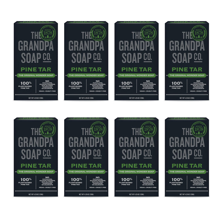 Grandpa&#39;s Soap Pine Tar 4.25 oz ( 8-Pack)