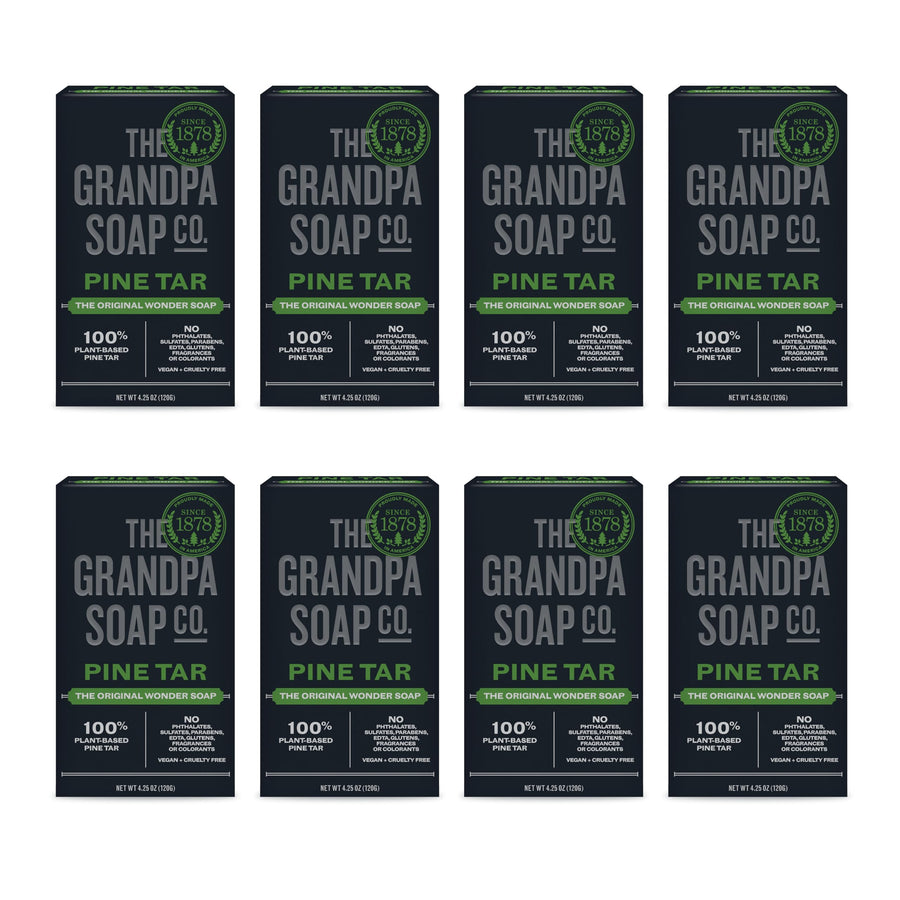 Grandpa's Soap Pine Tar 4.25 oz ( 8-Pack)
