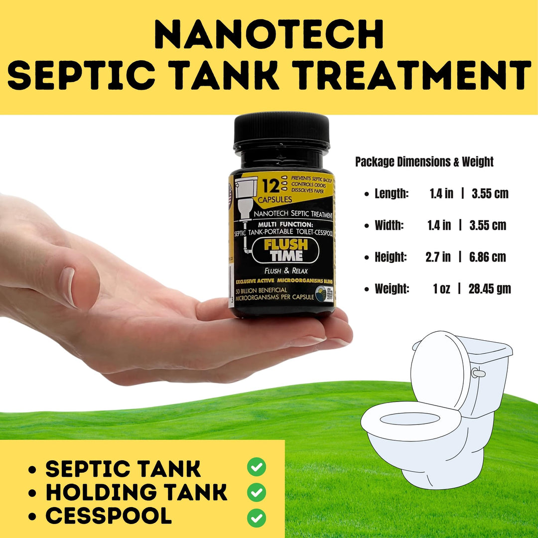 Septic Tank Treatment Pods Alt | 1 Year Supply | Cesspool Treatment, Septic Bacteria, Septic System Treatment, Septic Field Rejuvenator, Odor Control, Safe Dissolvable Easy Flush | Made In The USA