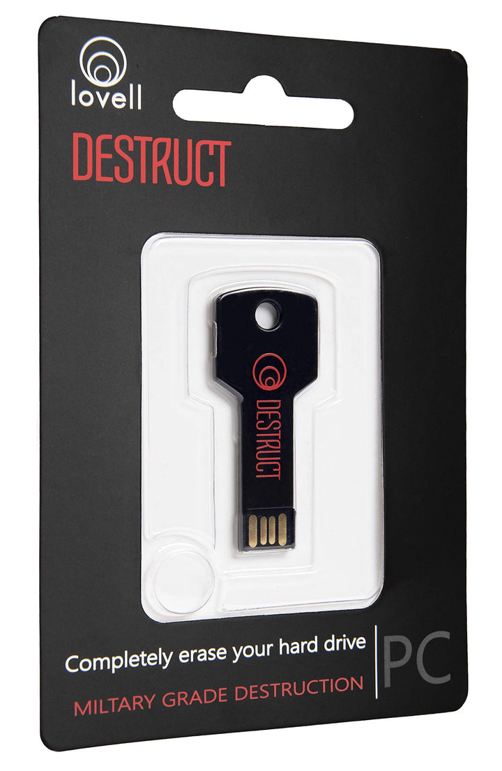 USB Gadget - Military Grade Hard Drive Wiper - Permanently Erase All Data on PC and Laptops Before Selling
