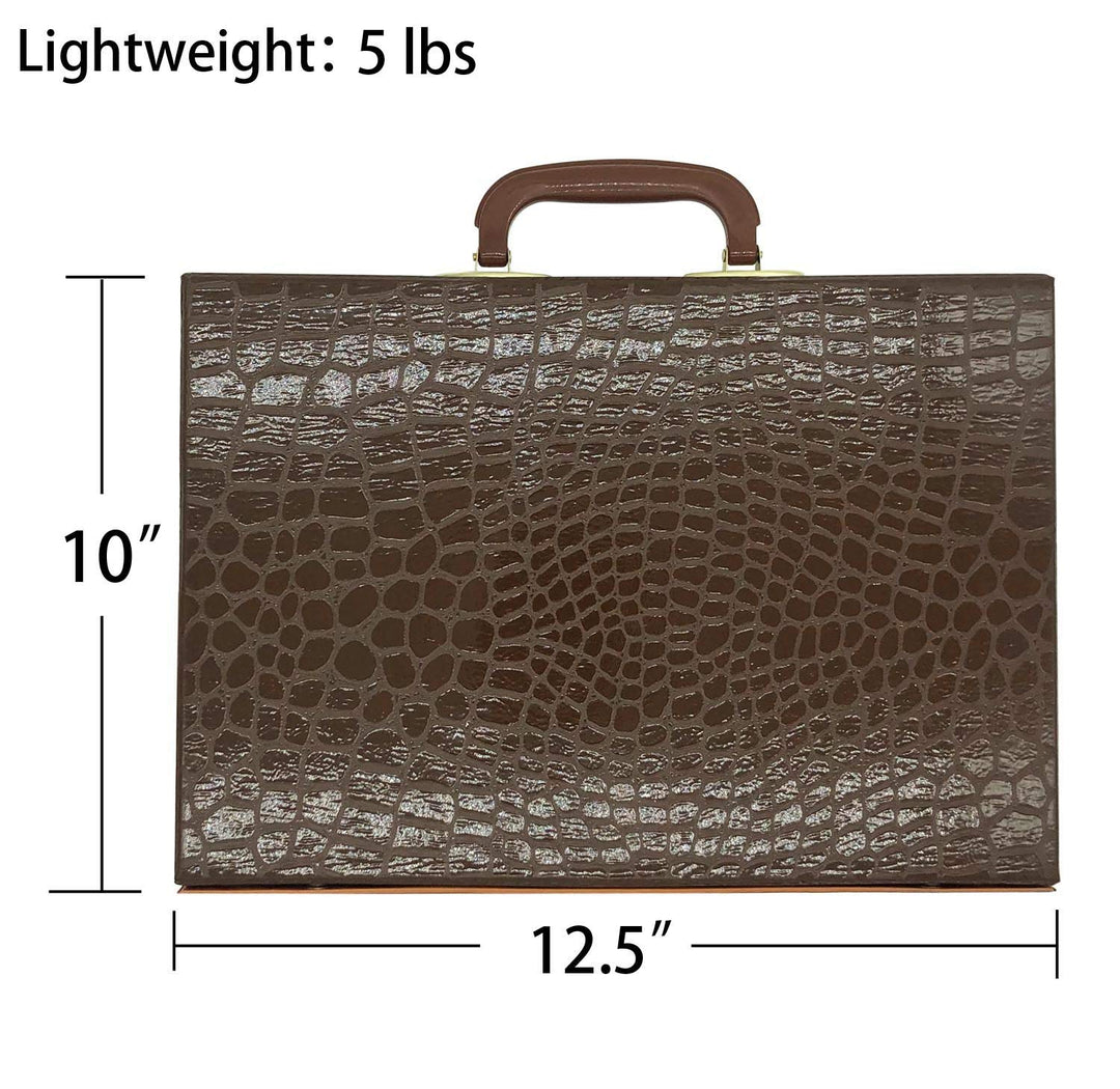 American Mahjong Game Set 166 White Engraved Tiles for Western Mah Jong, Mah jongg Play with Traveler Size Carrying Case, Dices, Chips, Manual,Win indicator. / Racks and Pushers not included