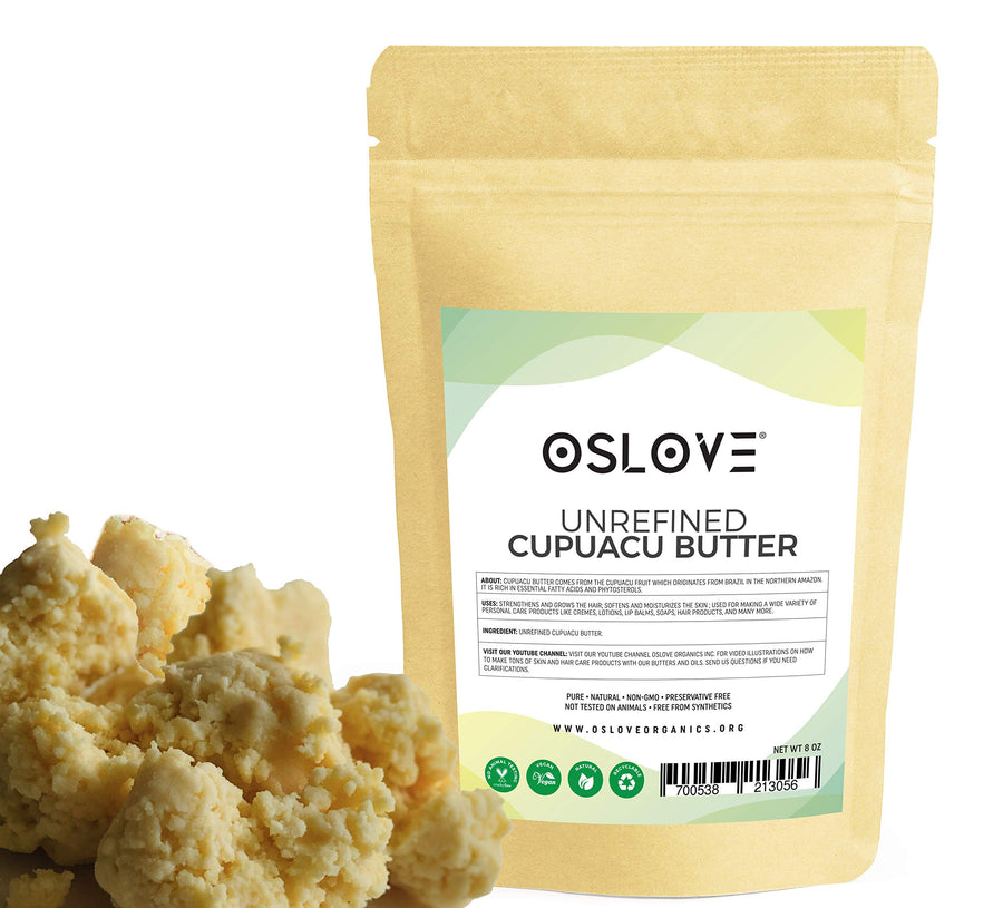 Cupuacu butter -Pure and Natural 8oz Fresh, Rich and Creamy in DIY mixes | Vegan butter | Use for whipped body butters, salves, lotions & soaps.