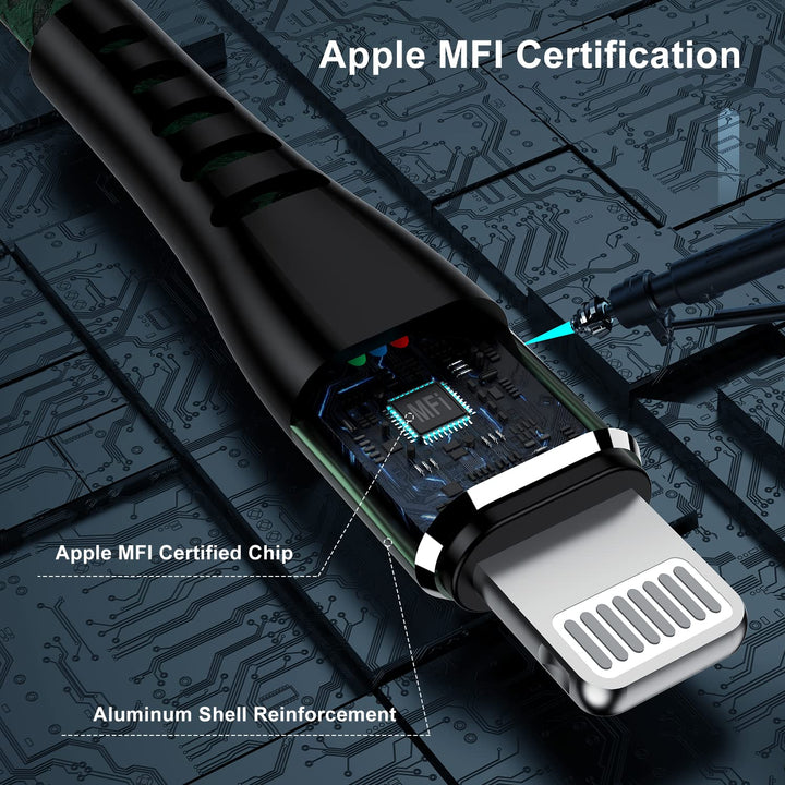 Essri for iPhone Charger Cord 3FT 3Pack, [MFI Certified