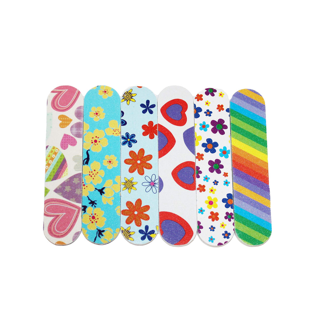 ZCollection TM (1 DOZEN) Colorful Girly Mini Emery Board Nail Files