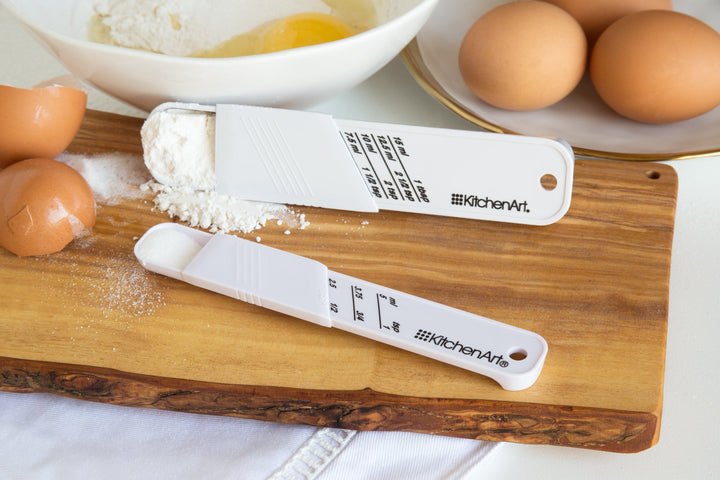 KitchenArt Adjust-A-Teaspoon and Tablespoon, White