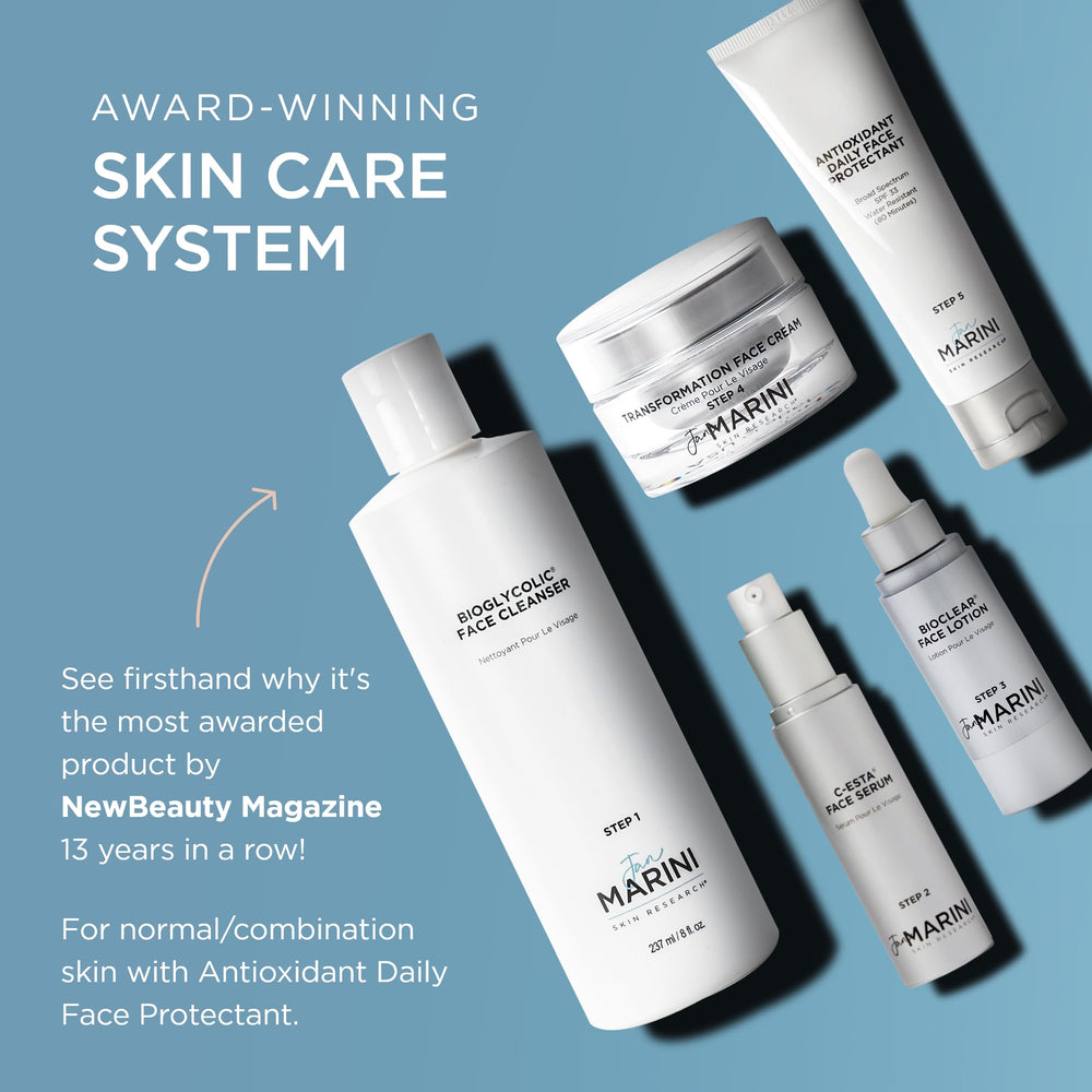 Award Winning Skin Care Management System with Antioxidant Daily Face Protectant - Normal/Combination Skin