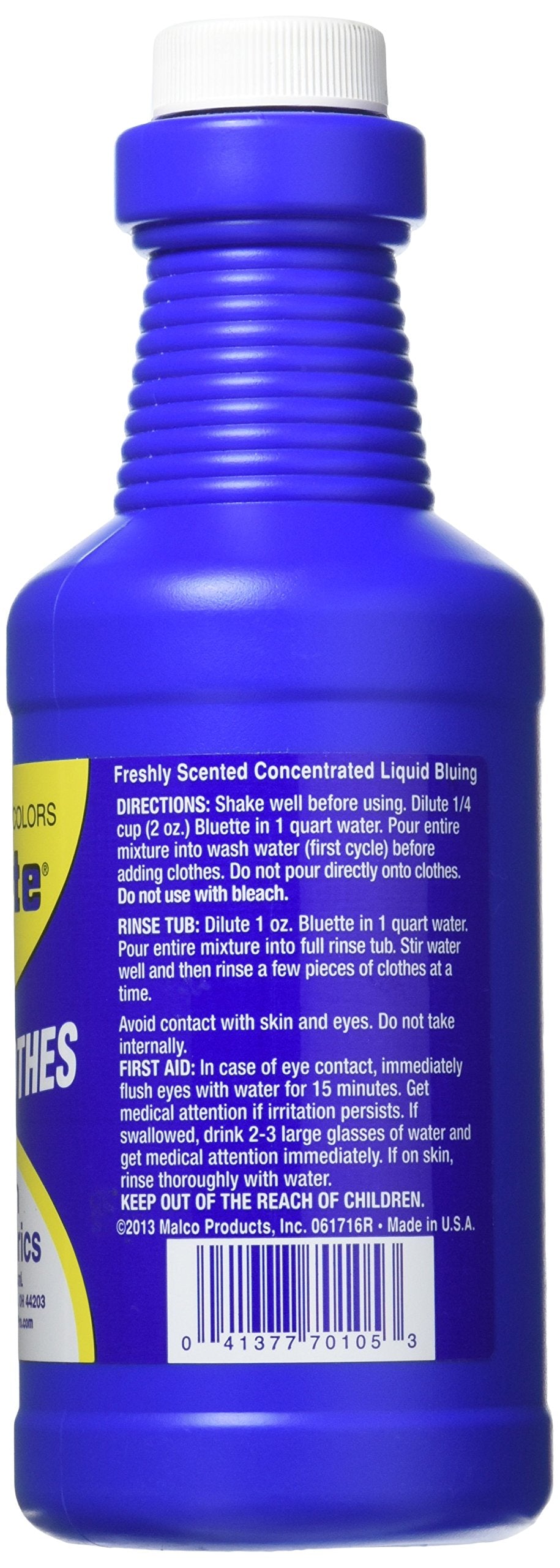 Bluette Concentrated Liquid Laundry Bluing 16oz - (1 Bottle)