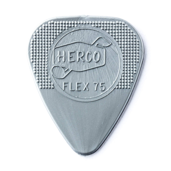 Herco® HE211P Flex 75 Nylon Flat Picks, Silver, Heavy, 12/Player&#39;s Pack