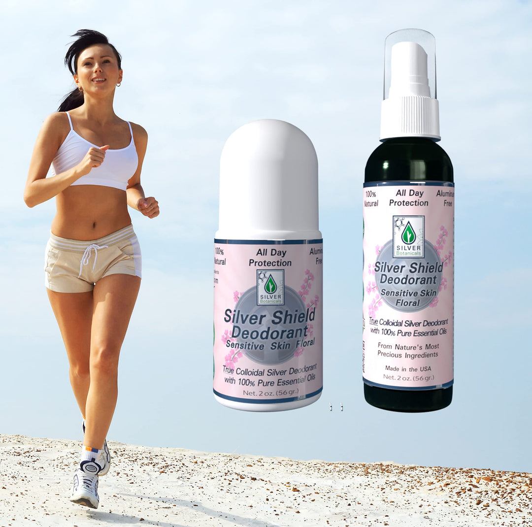 Silver Shield Deodorant Sensitive Skin Formula Floral Scent Spray On Version