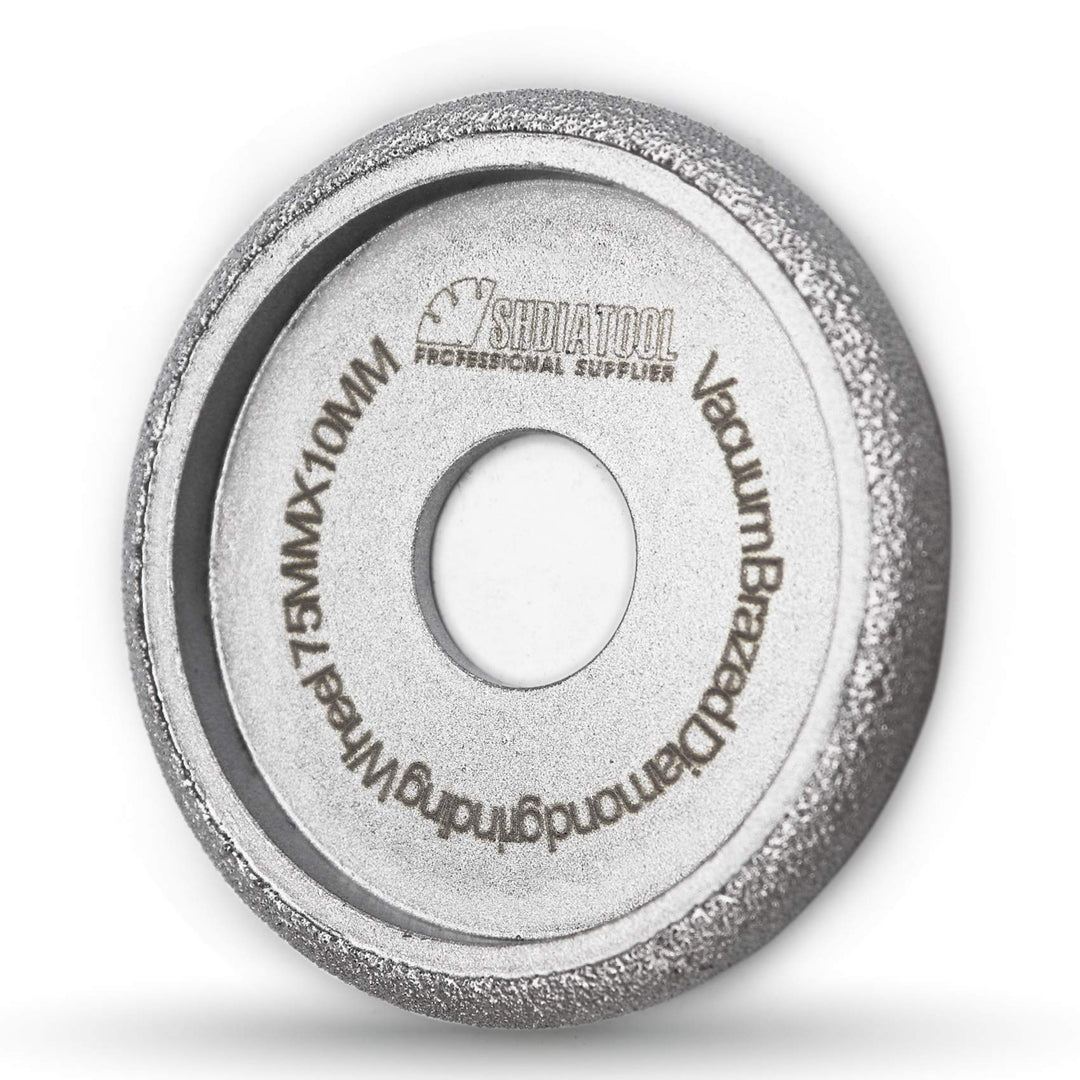 3 Inch Profile Hand Diamond Wheel Height 10mm Convex Curve Edge Grinding for Stone Marble Granite Rock
