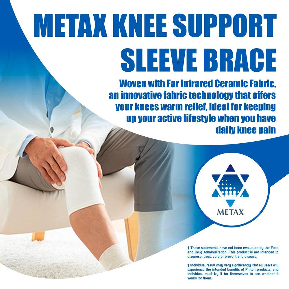 PHITEN Metax Knee Support, Black, Small/Medium