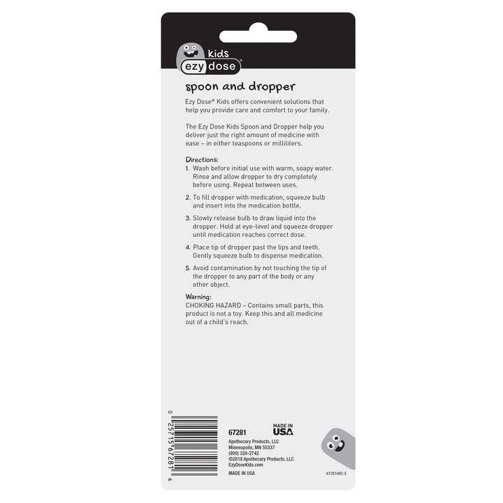 Ezy Dose Medicine Dropper And Spoon Set