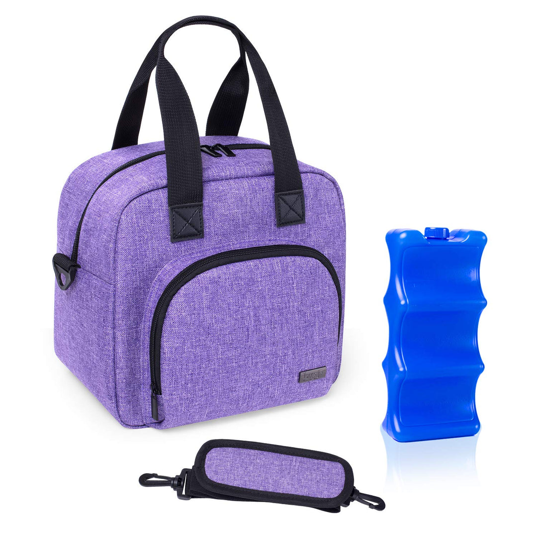 Luxja Breastmilk Cooler Bag with an Ice Pack (Hold 6 Br