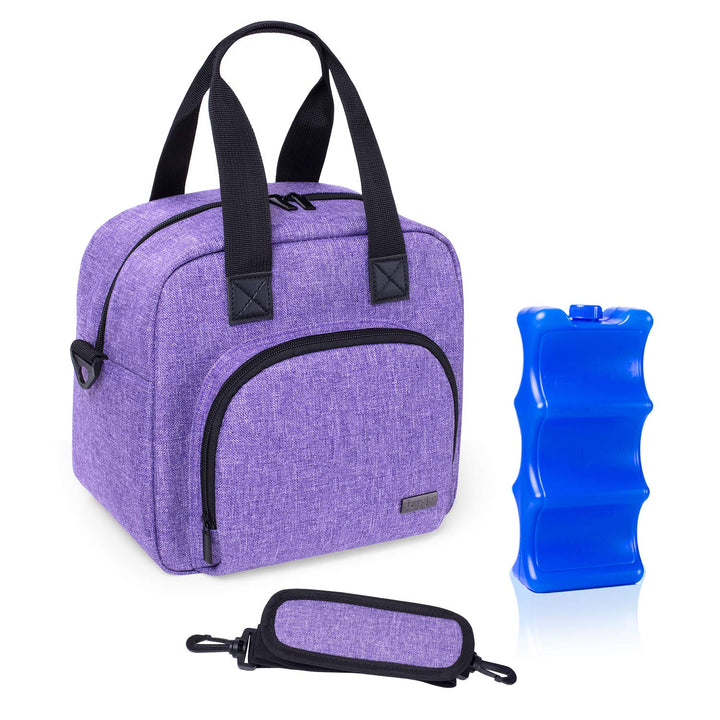 Luxja Breastmilk Cooler Bag with an Ice Pack (Hold 6 Br