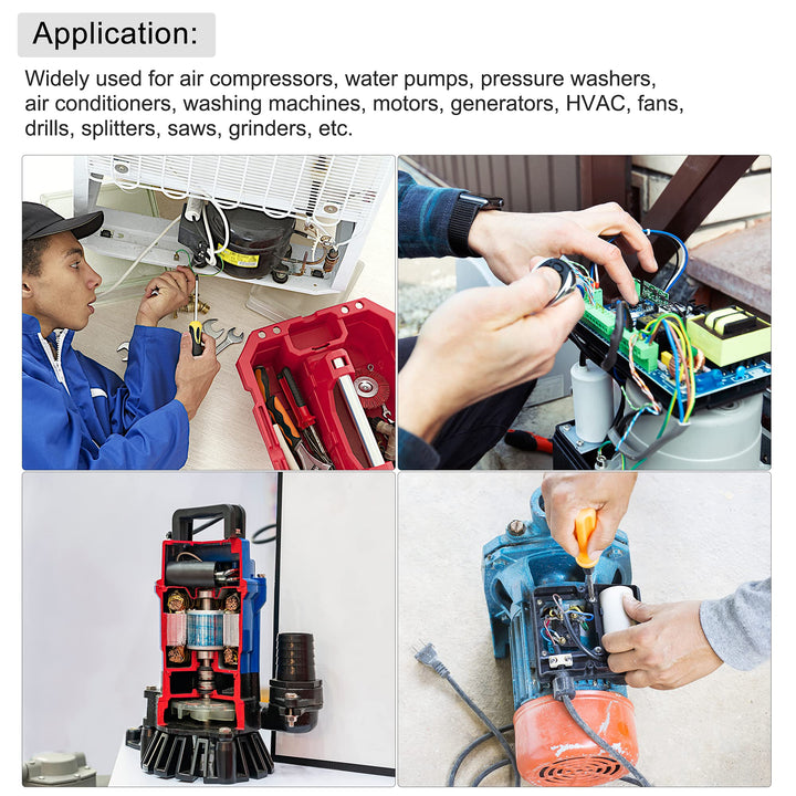 MECCANIXITY CBB60 Run Capacitor 12uF 250V AC 2 Wires 50