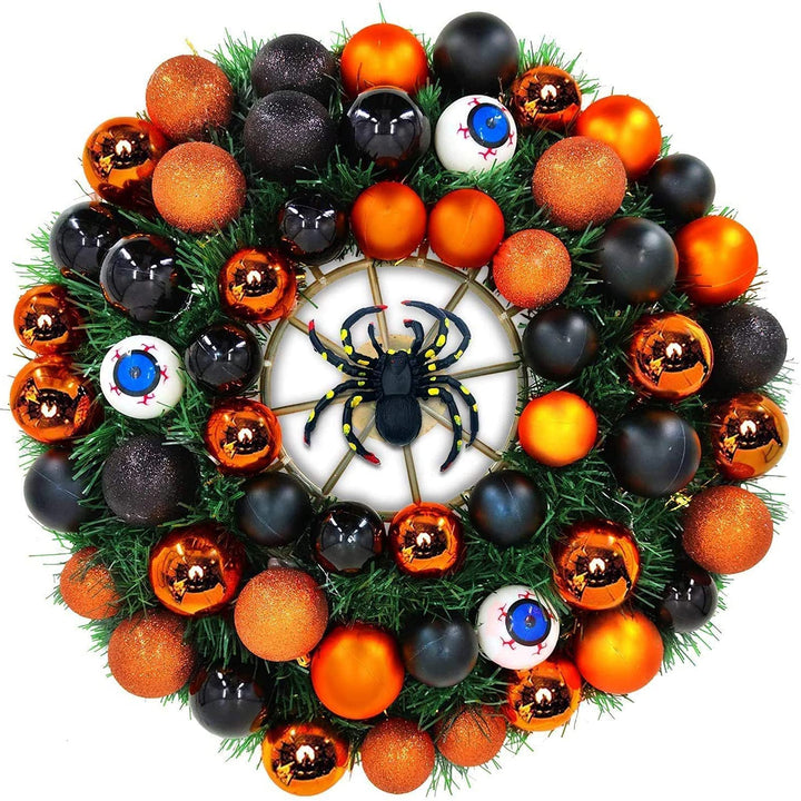 24Pcs Christmas Balls Ornaments for Xmas Christmas Tree - 4 Style Shatterproof Christmas Tree Decorations Hanging Ball for Holiday Wedding Party Decoration (Red, 1.3/3.2CM)