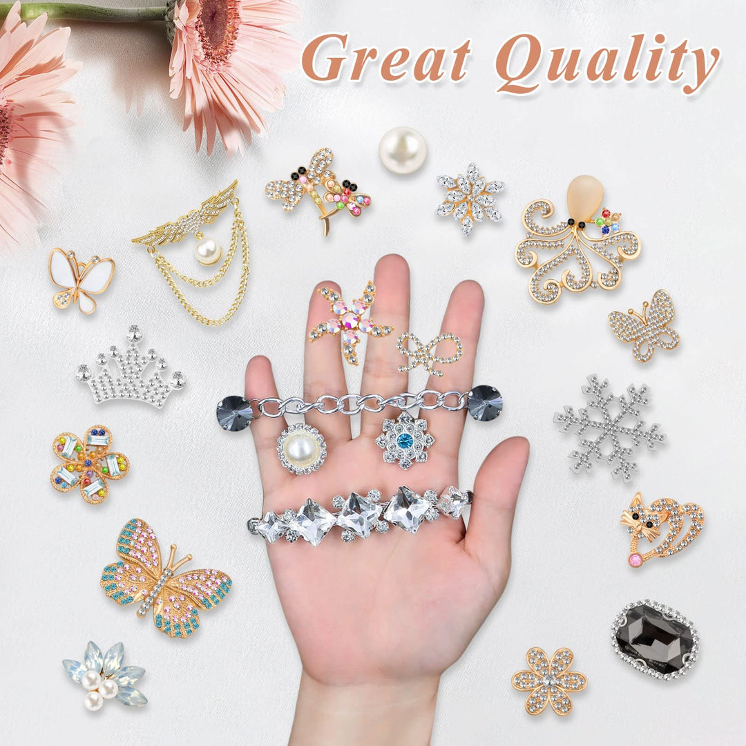 Shoe Decoration Charms, 12, 21 PCS Bling Shoe Charms for Crocs Women and Girls,Jewels Bling Chains for Croc