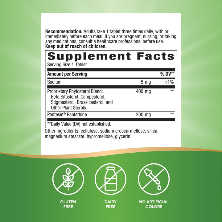 Nature&#39;s Way Enzymatic Therapy, Supports Healthy Cholesterol Levels Already within a Normal Range*, 90 Tablets