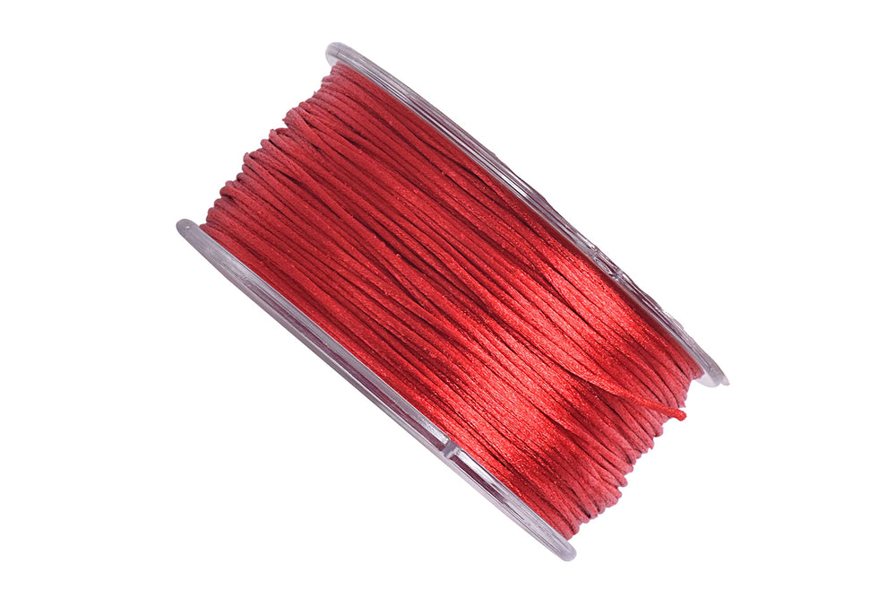 KONMAY Nylon Satin Silk Trim Cord, 50 Yards 0.8mm Ratta