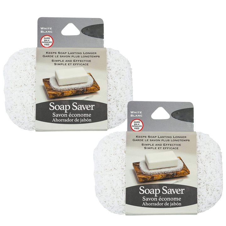 White Soap Saver Soap Holder, 2 Count - 1 Pack