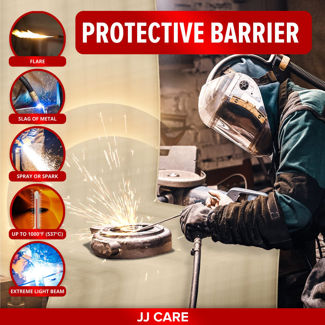 JJ CARE Welding Blanket - 1 Pack 4ft x 6ft Welding Mat 