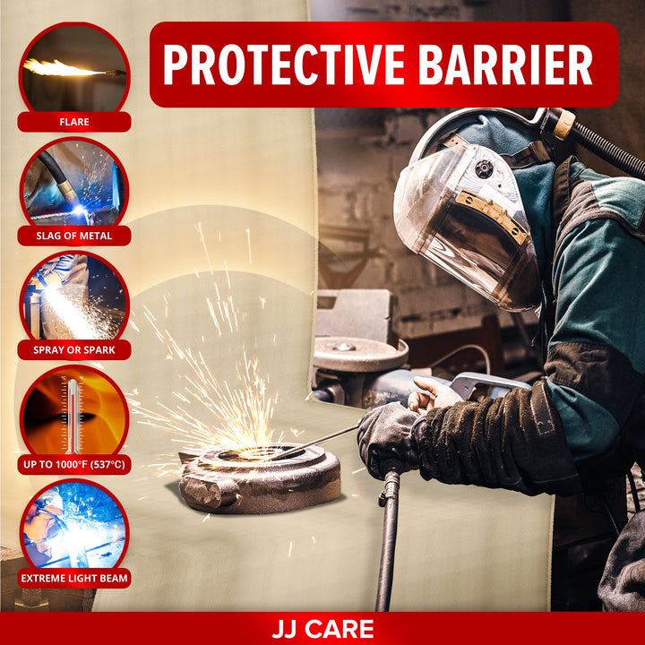 JJ CARE Welding Blanket - 1 Pack 4ft x 6ft Welding Mat 