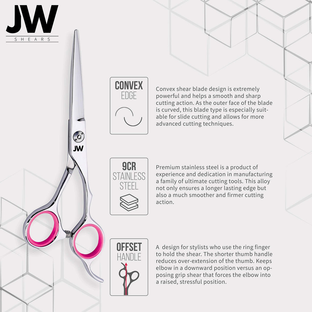 JW Professional Shears Razor Edge Series - Barber & Hair Cutting Scissors/Shears Japanese Stainless Steel