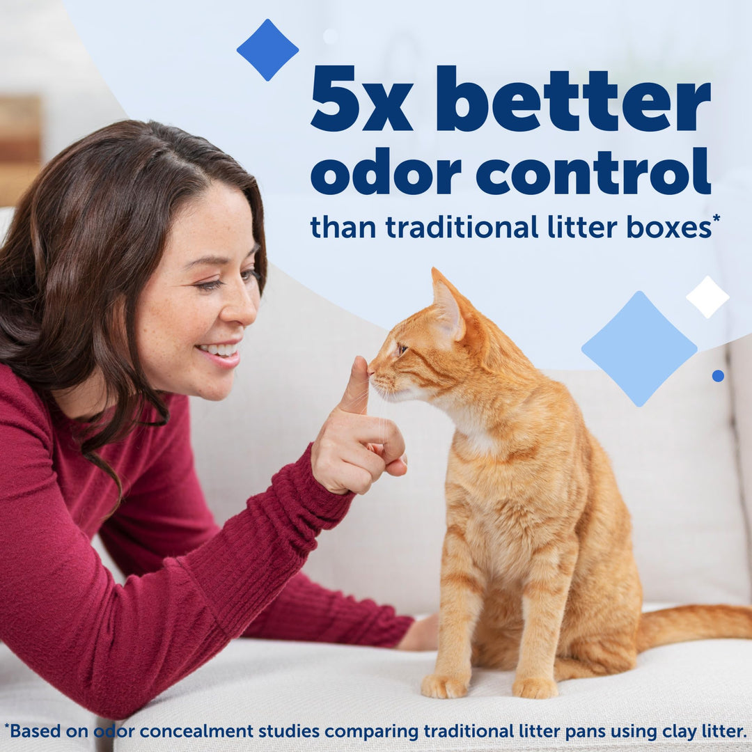 ScoopFree Crystal Cat Litter &amp; Refill Tray, Fresh Scent, 4.3 Lb Bag with Each Tray, Pack of 3