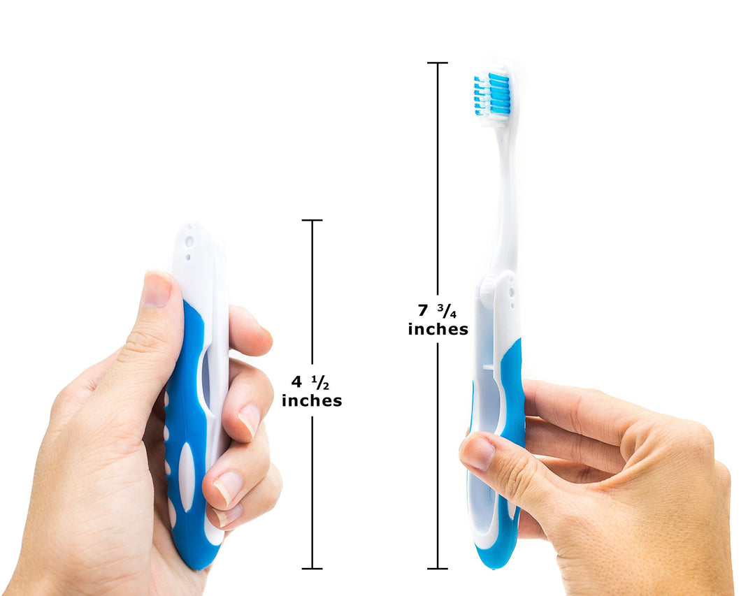 Travel Toothbrush, On The Go Folding Feature, medium br