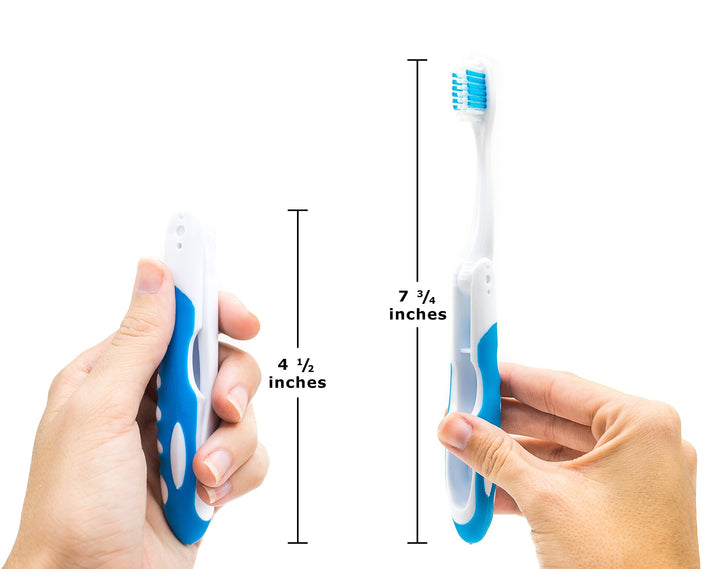 Travel Toothbrush, On The Go Folding Feature, medium br