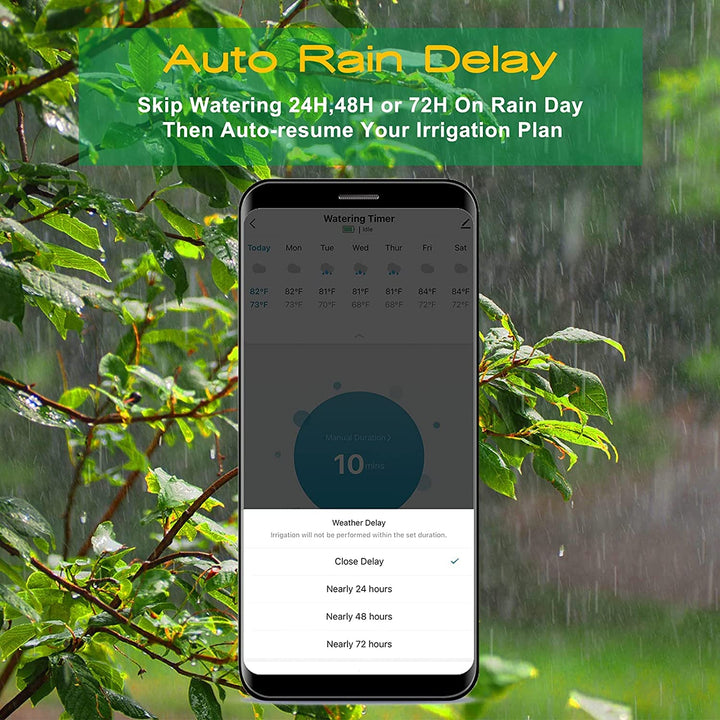 Smart Water Timer with WIFI Hub, Sprinkler Timer Compat