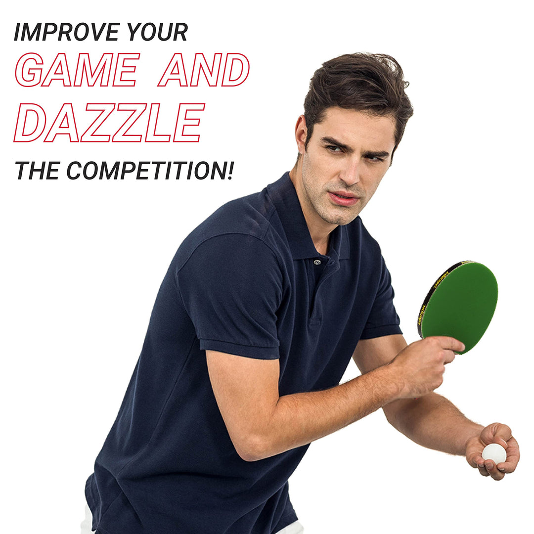 JET200 Ping Pong Paddle, Table Tennis Racket, Table Tennis Equipment for Beginners, Table Tennis Paddle with Wood Blade, Jet Basic Rubber Grips