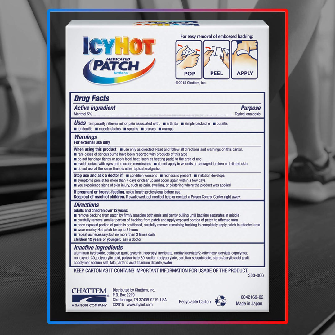 Icy Hot Medicated Patch Extra Strength Pain Relief Patc
