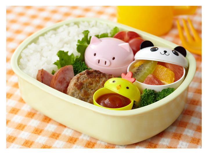 CuteZCute Mayo Cups for Bento Box Lunch, Mini, Panda, Chick and Pig
