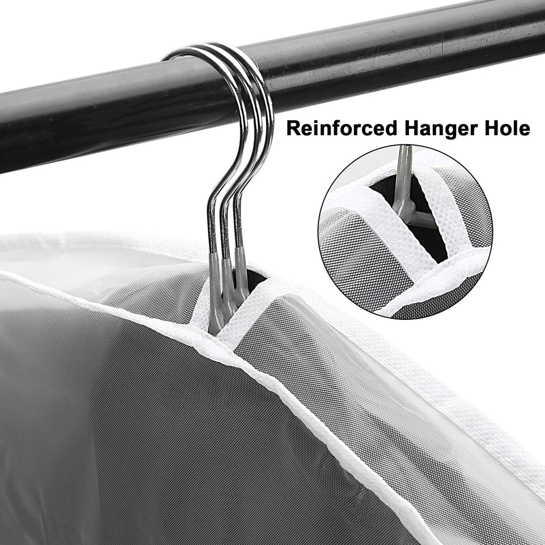 10Pack (24x11x2) Storage Travel shoulder covers for clothes Clothing dust Cover Dust Bags Cover dress bag Hanging Garment Bag US