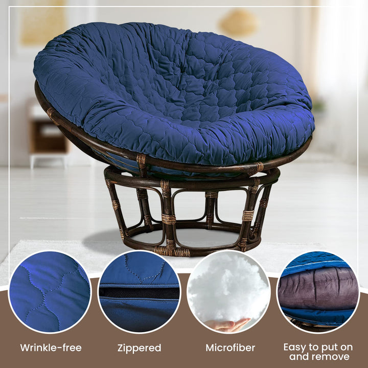Hudson Comfort Papasan Cushion Cover - Quilted Shape, S
