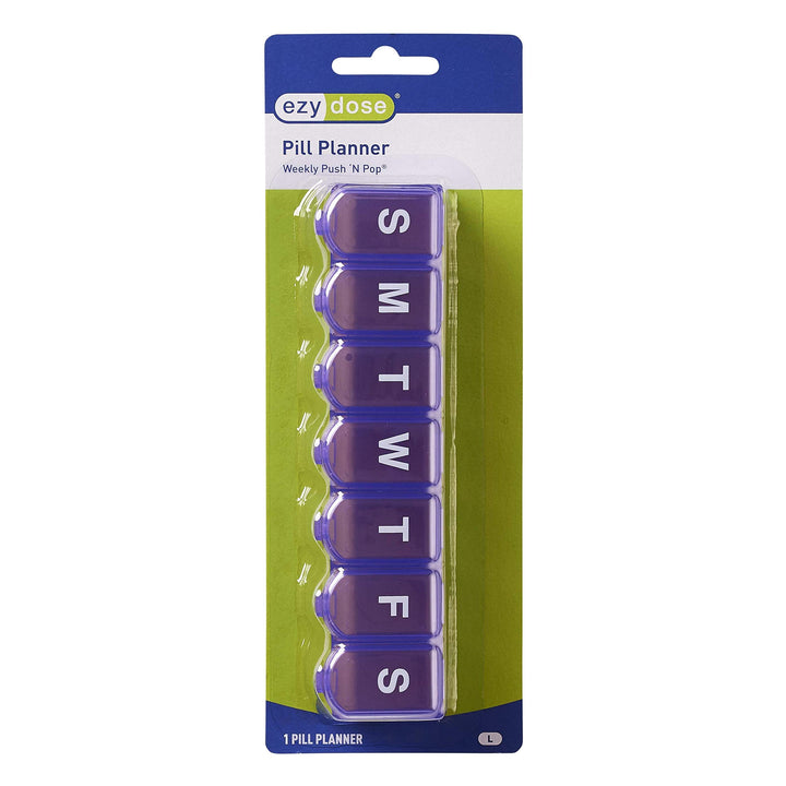 Ezy Dose Weekly (7-Day) Push N&#39; Pop Pill Planne